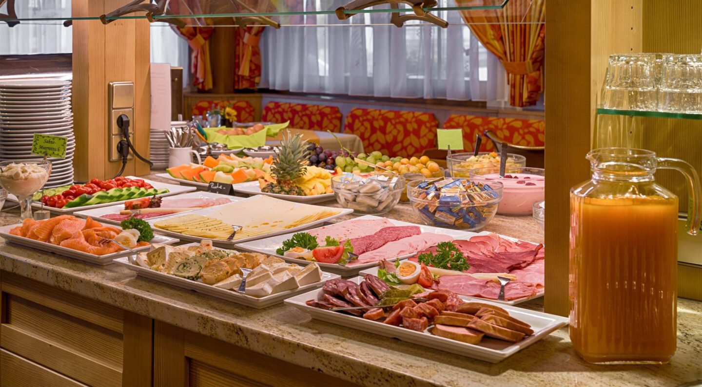 Reichhaltiges und abwechslungsreiches Frühstückbuffet
