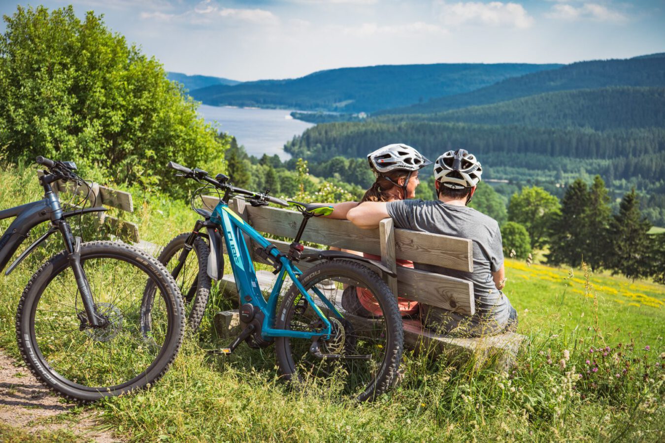 Fahrrad fahren mit Seeblick